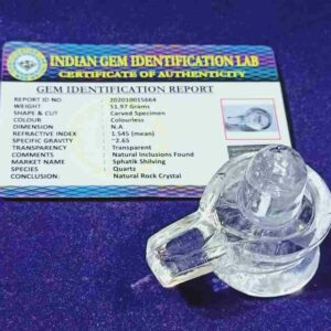 Abhimantrit Indian Sphatik Shivling - 51 Gram & Lab Certified - Image 6