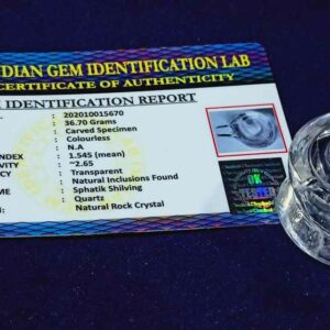 Abhimantrit Indian Sphatik Shivling - 36 Gram & Lab- Certified - Image 6