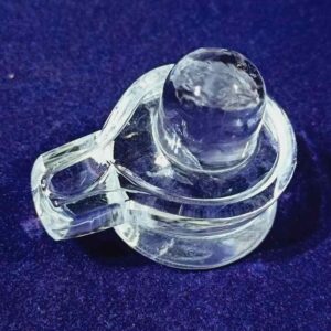 Abhimantrit Indian Sphatik Shivling - 63 Gram & Lab- Certified - Image 1