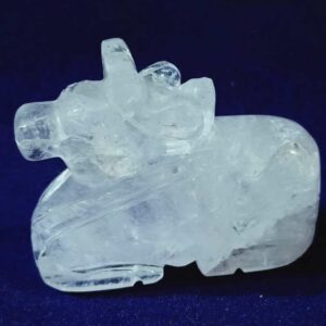 Lab Certified Indian Sphatik Nandi 100 Gram & Abhimantrit - Image 1
