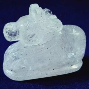 Lab Certified Indian Sphatik Nandi - 98 Gram & Abhimantrit - Image 2