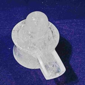 Abhimantrit Certified Indian Sphatik Shivling - 160 Gram - Image 3