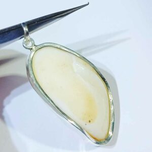 Natural Shukra Mani Lab Certified & Abhimantrit-115 Carat  in silver locket - Image 2