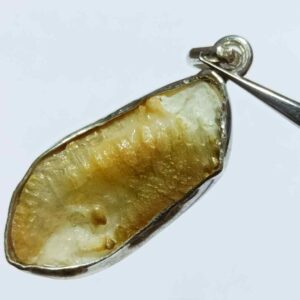 Abhimantrit Natural & Genuine Energized Shukra Mani 20 Carat in Silver Pendant - Image 4