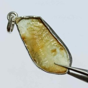 Abhimantrit Natural & Genuine Energized Shukra Mani 20 Carat in Silver Pendant - Image 2