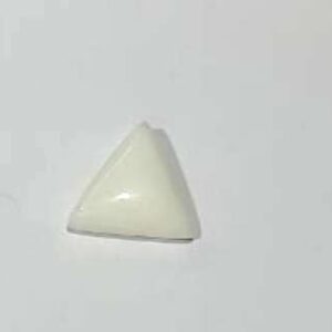 Triangle White Coral Stone (Moonga) Lab Certified  & Abhimantrit  7.25 Carat - Image 5
