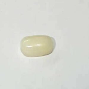 White Coral Stone (Moonga) Lab Certified & Abhimantrit 5.25 Carat - Image 4