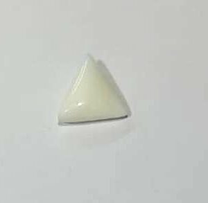 Triangle White Coral Stone (Moonga) Lab Certified  & Abhimantrit  5.25 Carat - Image 4