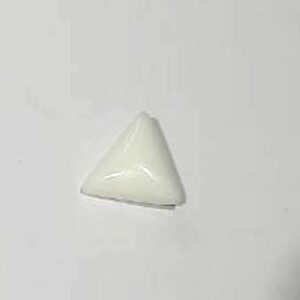 Lab Certified Triangle White Coral Stone (Moonga) & Abhimantrit 7.25 Carat - Image 7