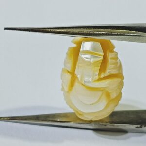 Abhimantrit Lord Ganesha carved Moti (Pearl) & Lab-Certified Carat 8.4 - Image 4