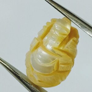Abhimantrit Lord Ganesha carved Moti (Pearl) & Lab-Certified Carat 8.4 - Image 1