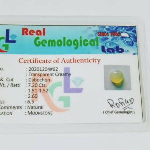 Abhimantrit Transparent Creamy Moonstone (Feldspar) 7.2 Carat - Image 2