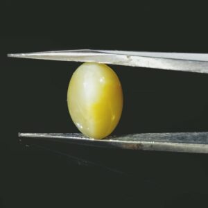 Certified Cat’s Eye Stone (Lehsunia) & Abhimantrit– 6.25 Carat - Image 4