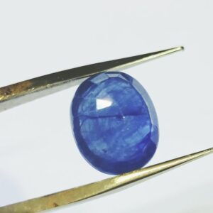 Blue Sapphire (Neelam Stone) Lab-Certified & Abhimantrit 8.25 Carat - Image 1