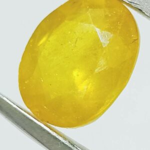 Yellow Sapphire (Pukhraj) Certified & Abhimantrit- 6.25 Carat - Image 1