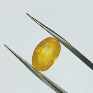 Yellow Sapphire (Pukhraj) Certified & Abhimantrit-7.25 Carat - Image 5