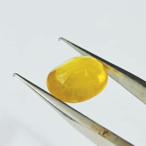 Yellow Sapphire (Pukhraj) Certified & Abhimantrit- 8.25 Carat - Image 7
