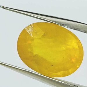 Yellow Sapphire (Pukhraj) Certified & Abhimantrit- 8.25 Carat - Image 5