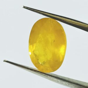 Yellow Sapphire (Pukhraj) Certified & Abhimantrit- 8.25 Carat - Image 4