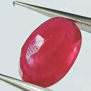 Abhimantrit Natural Ruby Stone (Manik) Lab Certified-7.25 Carat - Image 5