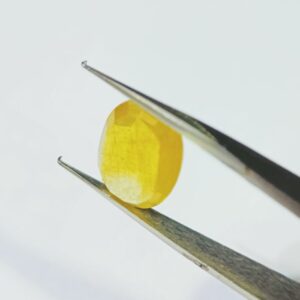 Yellow Sapphire (Pukhraj) Certified & Abhimantrit- 6.25 Carat - Image 7