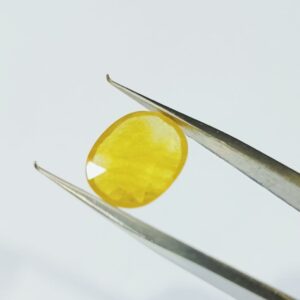 Yellow Sapphire (Pukhraj) Certified & Abhimantrit- 6.25 Carat - Image 5