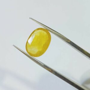 Yellow Sapphire (Pukhraj) Certified & Abhimantrit- 6.25 Carat - Image 1