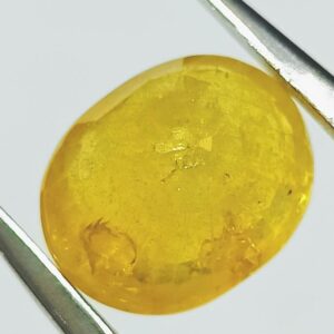 Yellow Sapphire (Pukhraj) Certified & Abhimantrit- 7.25 Carat - Image 6