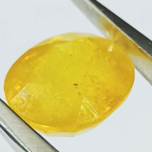 Yellow Sapphire (Pukhraj) Certified & Abhimantrit- 7.25 Carat - Image 1