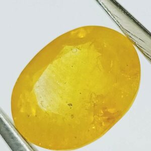 Yellow Sapphire (Pukhraj) Certified & Abhimantrit- 7.25 Carat - Image 3