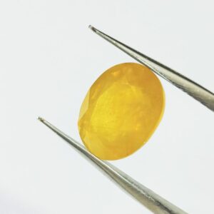 Yellow Sapphire (Pukhraj) Certified & Abhimantrit- 6.25 Carat - Image 4