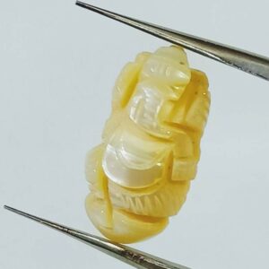 Abhimantrit Lord Ganesha carved  Moti (Pearl) & Lab-Certified Carat 9.7 - Image 6