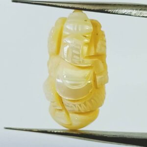 Abhimantrit Lord Ganesha carved  Moti (Pearl) & Lab-Certified Carat 9.7 - Image 1