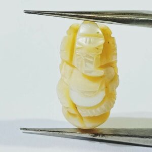 Abhimantrit Lord Ganesha carved  Moti (Pearl) & Lab-Certified Carat 9.7 - Image 3