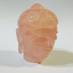 Rose quartz stone Buddha head 104 Grams Lab-Certified & Abhimantrit - Image 5