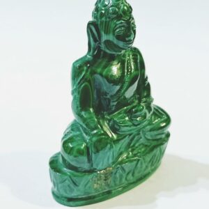 Abhimantrit Malachite Stone Lord Buddha Murti (idol) Lab-Certified 81 Gram - Image 5