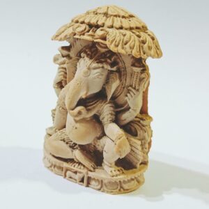 Lab- Certified Wooden Ganesh ji Murti (Idol) & Abhimantrit 25 Gram - Image 4