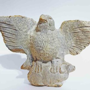 Abhimantrit Natural Agate Eagle Statue (Murti) & Lab-Certified 310 Gram - Image 2
