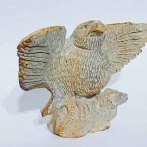 Abhimantrit Natural Agate Eagle Statue (Murti) & Lab-Certified 310 Gram - Image 6