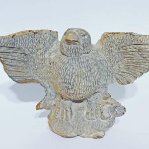 Abhimantrit Natural Agate Eagle Statue (Murti) & Lab-Certified 310 Gram - Image 5
