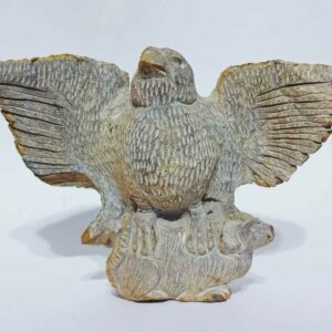 Abhimantrit Natural Agate Eagle Statue (Murti) & Lab-Certified 310 Gram - Image 3