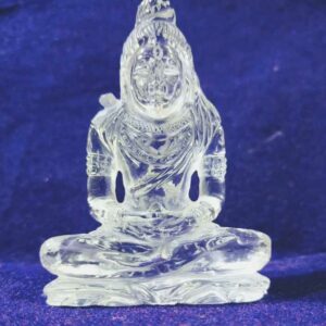 Abhimantrit Sphatik Mahadev Murti (Idol) & Lab- Certified 64 Gram - Image 1