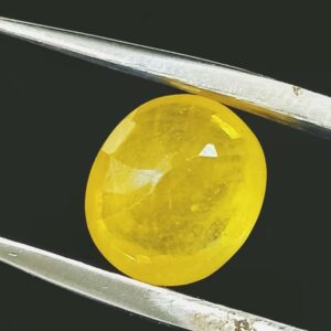 Certified Yellow Sapphire (Pukhraj) & Abhimantrit- 5.25 Carat - Image 4