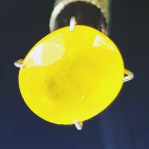 Certified Yellow Sapphire (Pukhraj) & Abhimantrit- 5.25 Carat - Image 1