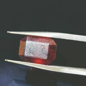 Abhimantrit Hessonite (Gomed) Square Shape Stone 6.25 Carat - Image 3