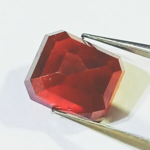 Abhimantrit Hessonite (Gomed) Square Shape Stone - 8.25 Carat - Image 2