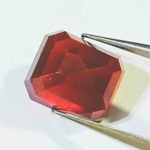 Abhimantrit Hessonite (Gomed) Square Shape Stone Stone - 6.25 Carat - Image 2