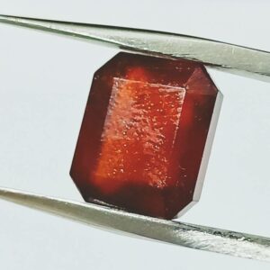 Abhimantrit Hessonite (Gomed) Square shape Stone- 7.25 Carat - Image 3
