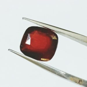 Abhimantrit Hessonite (Gomed) Square shape Stone- 7.25 Carat - Image 5