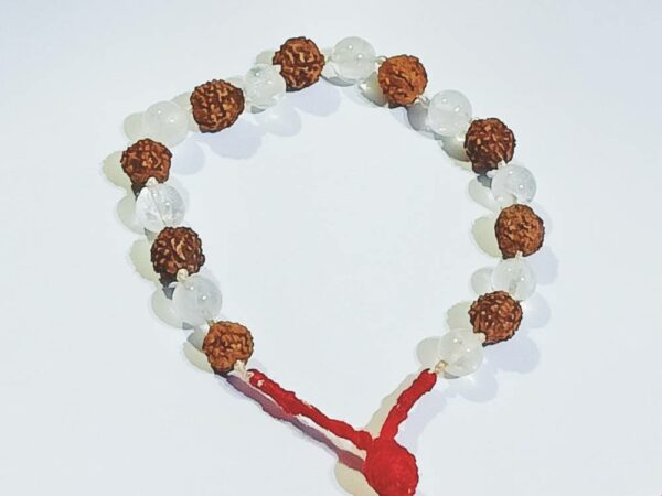 Buy NAISHA Rudraksha & Crystal Sphatik Bead Bracelet, & Natural Himalaya  Rudraksh Seed Bracelets Online at desertcartINDIA